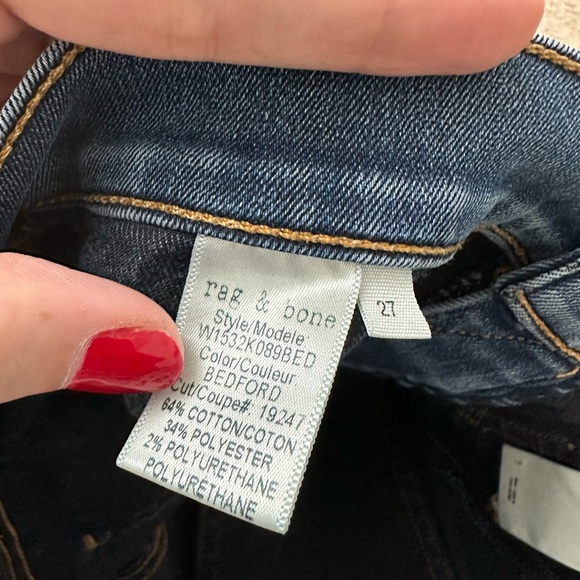 Rag & Bone High Rise Skinny Jeans Size 27 - Bedford - Picture 5 of 5